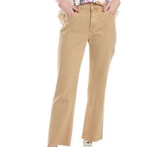 DL1961 Patti straight high-rise sand vintage ankle jean